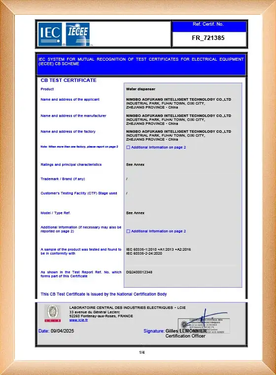 RoHS Certification